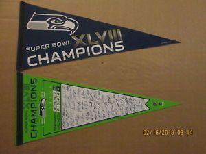 XLVIII Logo - NFL Seattle Seahawks Vintage Lot of 2 Super Bowl Champions XLVIII ...