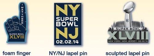 XLVIII Logo - Super Bowl (48) XLVIII Logo NFL 3 Pin Set *CLEARANCE*