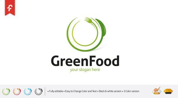 Green Food Logo - Green - Food Logo - Logos & Graphics