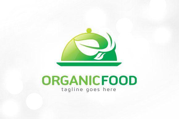 Green Food Colored Logo - Organic Food Logo Template ~ Logo Templates ~ Creative Market