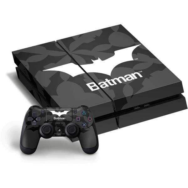 White PS4 Logo - Batman Logo Black & White Batman PS4 Horizontal Bundle Skin