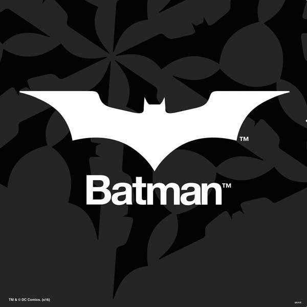 White PS4 Logo - Batman Logo Black & White PS4 Controller Skin