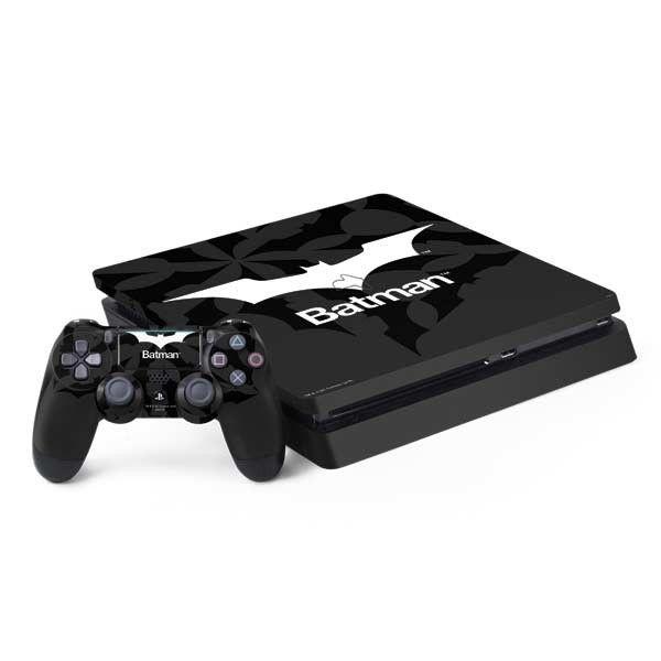 White PS4 Logo - Batman Logo Black & White PS4 Slim Bundle Skin | DC Comics