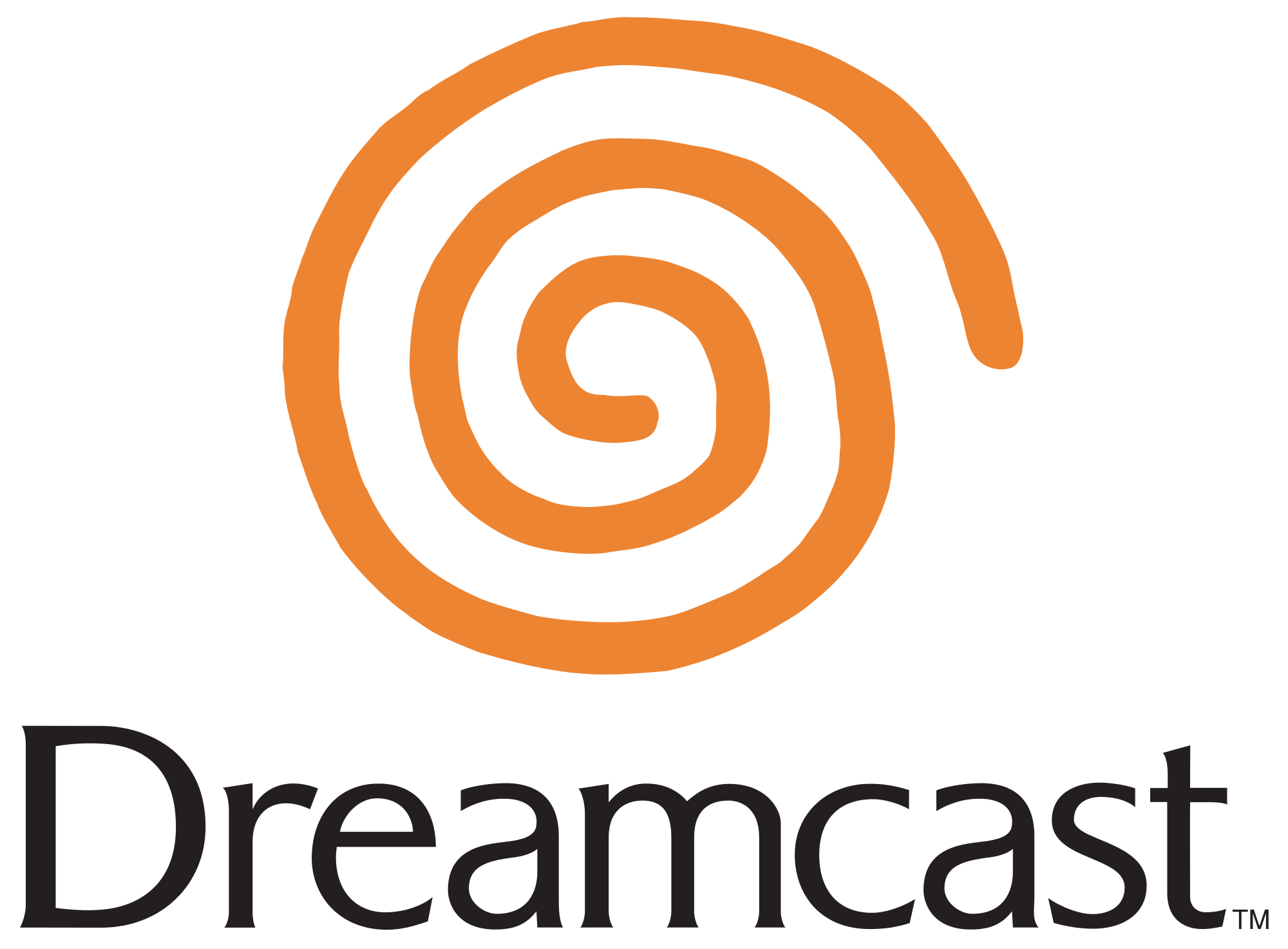 Orange Swirl Logo - File:Dreamcast logo (orange).svg - Wikimedia Commons