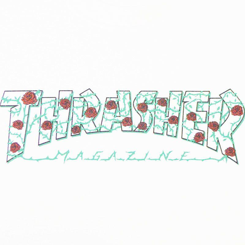 Rose Thrasher Logo - WARP WEB SHOP RAKUTENICHIBATEN: Slasher THRASHER ROSES HOODED SWEAT ...