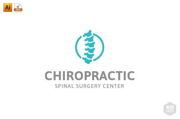 Chiropractic Logo - Chiropractic Logo Template 8 ~ Logo Templates ~ Creative Market