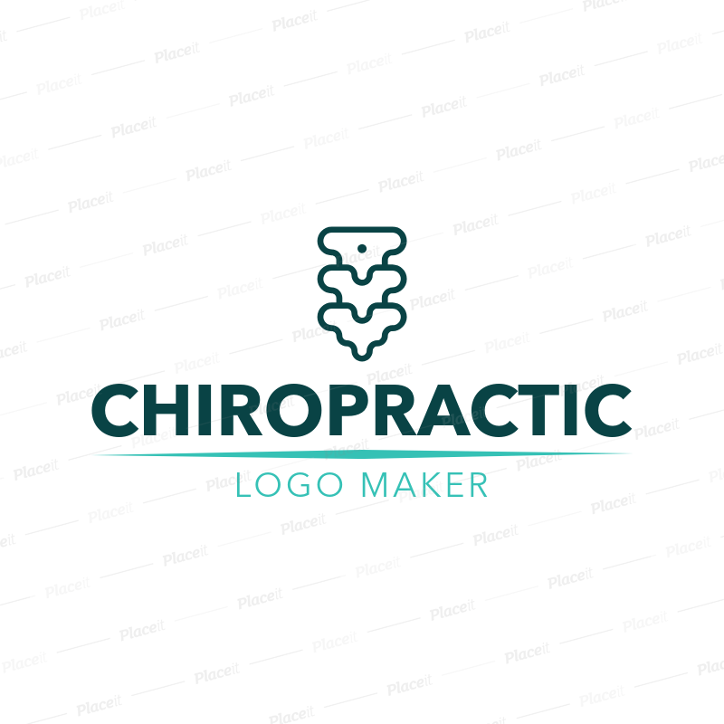 Chiropractic Logo - Placeit - Chiropractic Logo Maker with a Spine Symbol