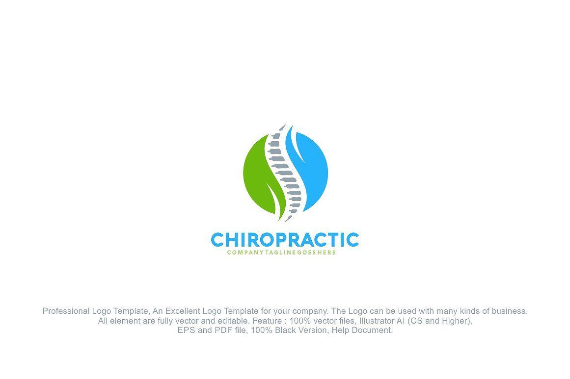 Chiropractic Logo - Nature Chiropractic Logo Template Logo Templates Creative Market