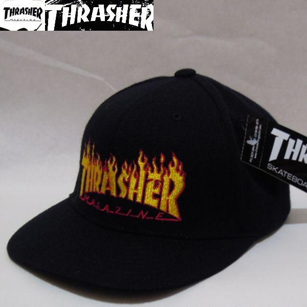 Thrasher Fire Logo - HAPPY COMPANY: THRASHER FIRE LOGO CAP Thrasher fire logo Cap BLACK ...