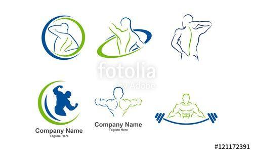 Chiropractic Logo - Physcal Fitness Set, Chiropractic Logo Icon