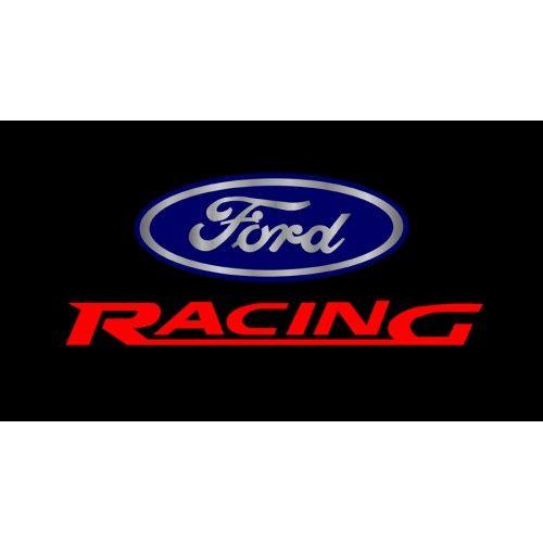 Ford Racing Logo - Personalized Ford Racing License Plate on Black Steel by Auto Plates
