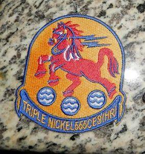 555th Red Horse Logo - USAF PATCH, 555TH RED HORSE SQUADRON, TYPE 2