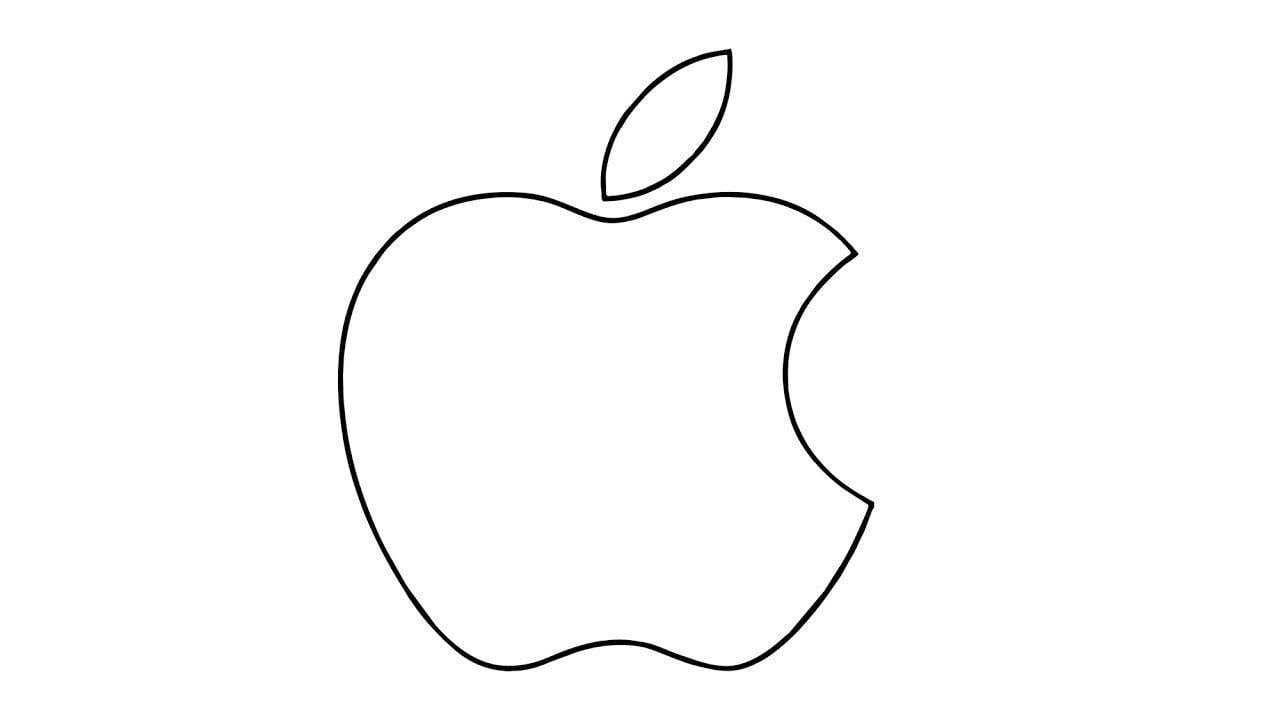 Apple Logo - How to Draw the Apple Logo (symbol, emblem) - YouTube
