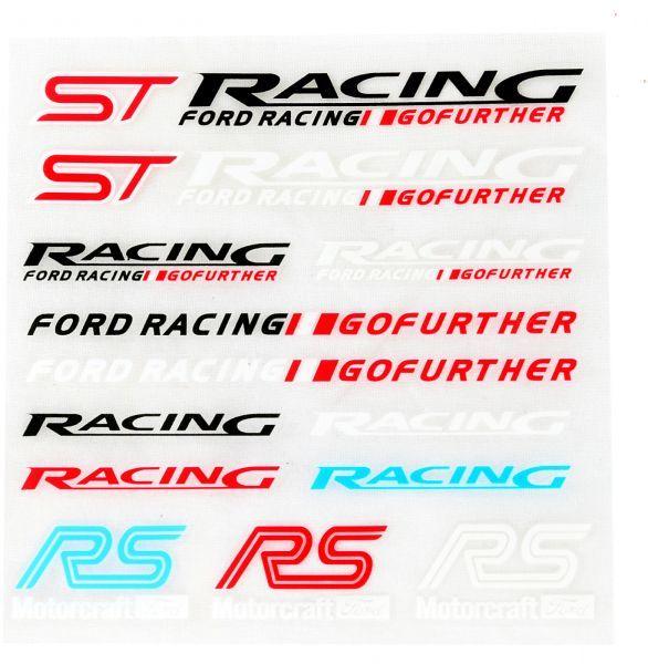 Ford Racing Logo - RS ST Ford Racing Go Further Car Stickers Decal Logo Emblem | Souq - UAE