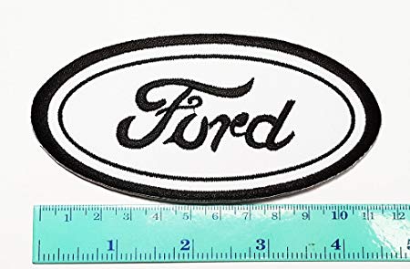 Ford Racing Logo - Patch White Ford Racing Sport Automobile Car Motorsport Racing