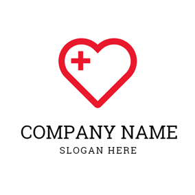 Heart and Cross Logo - Free Red Cross Logo Designs | DesignEvo Logo Maker