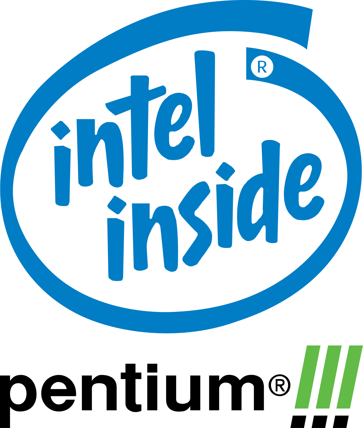 Old Intel Logo - Pentium III