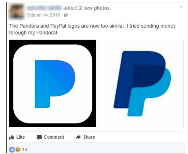PayPal 2017 Logo - PayPal Mocks Pandora For “Blatantly Pirating” Logo