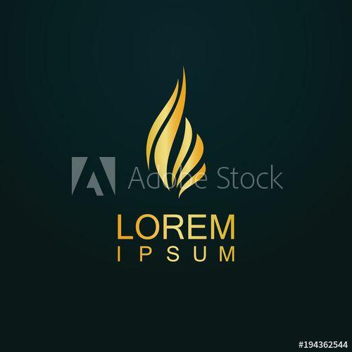 Gold Flame Logo - gold fire flame logo - Buy this stock vector and explore similar ...