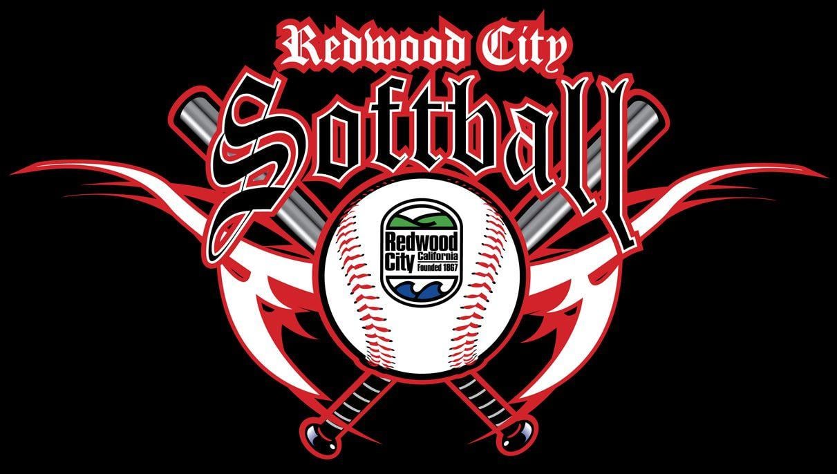 Men's Softball Logo - Redwood City Parks, Recreation and Community Services Department