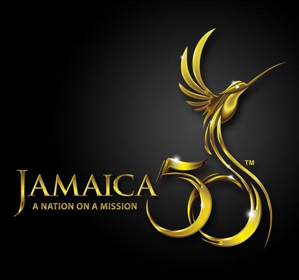 Gold Flame Logo - Jamaica 50 Logo