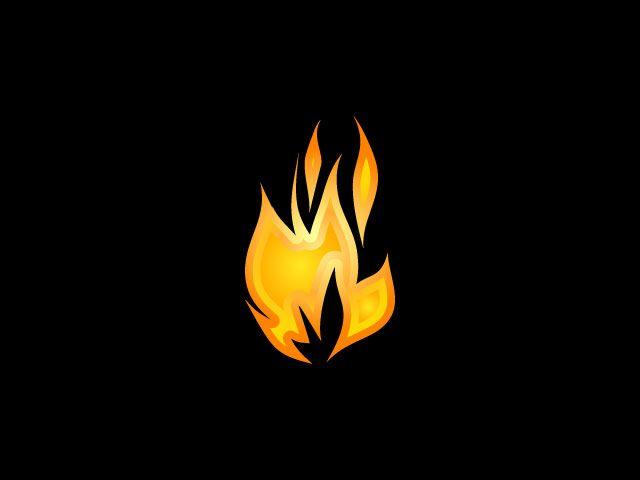 Gold Flame Logo - Flame and Fire Logo