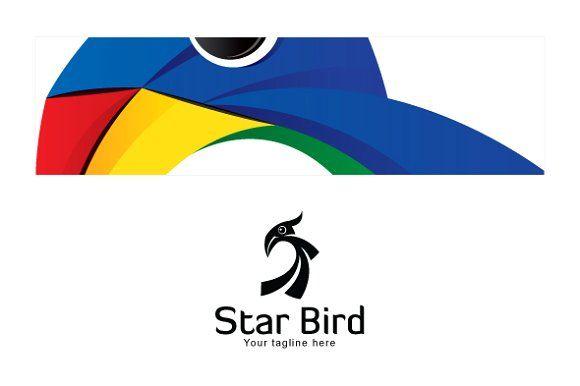Star Bird Logo - Star Bird Bird Stock Logo Logo Templates Creative Market
