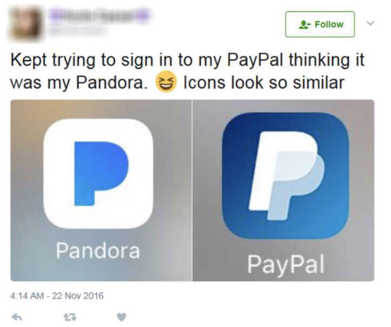 New Pandora Logo - PayPal sues Pandora over similar logo