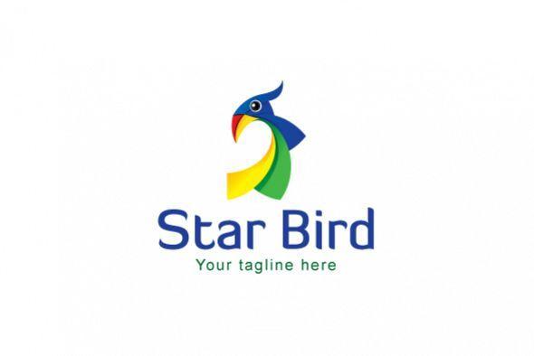 Star Bird Logo - Star Bird Bird Stock Logo Template