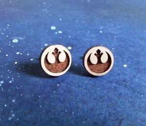 Star Bird Logo - Star Wars Republic Rebel Alliance Star Bird Logo Stud Earrings ...