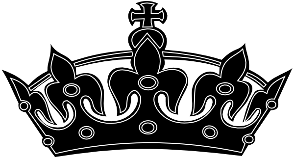 Black and White Crown Logo - Black White Crown Clip Art at Clker.com - vector clip art online ...