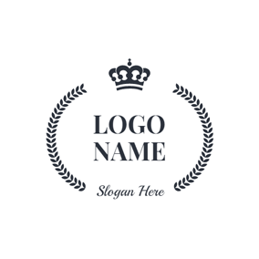 Black and White Crown Logo - Free Crown Logo Designs. DesignEvo Logo Maker