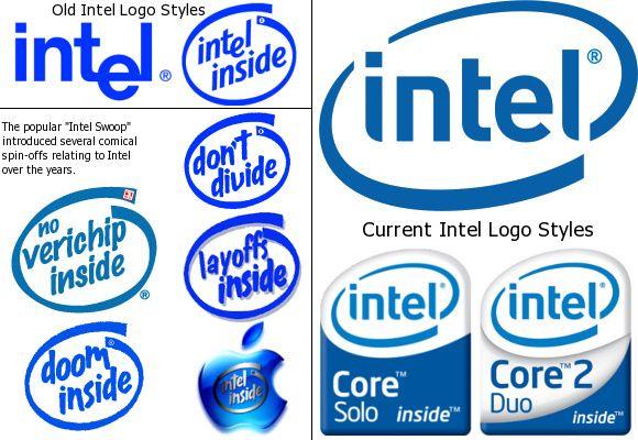 Old Intel Logo - Intel Logo Computer Picture DELL COMPAQ IBM NEC ACER LAPTOPS