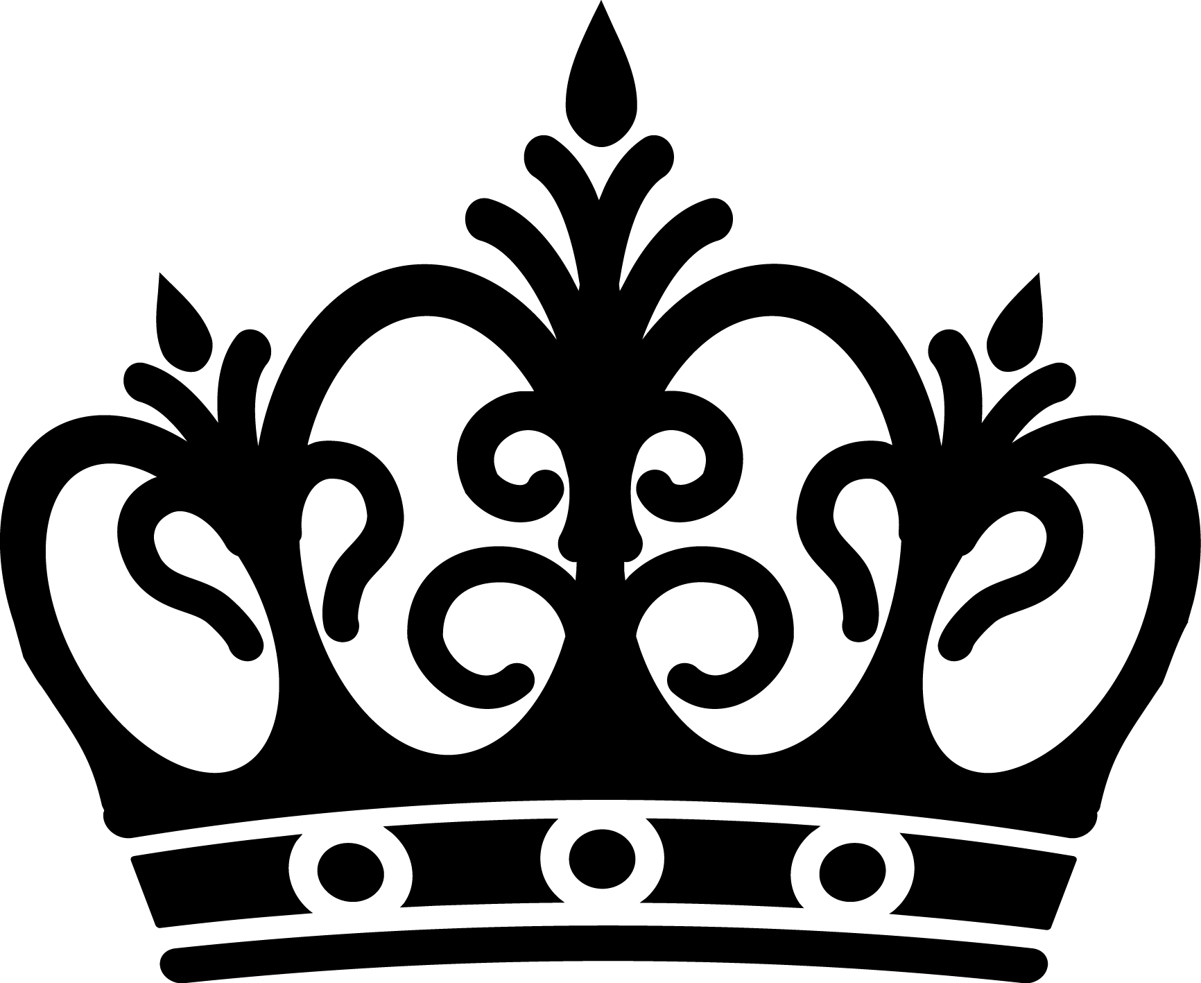 Black and White Crown Logo - Cute crown picture free black and white - RR collections