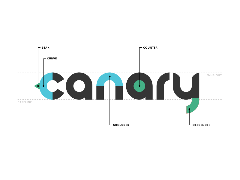 Anatomy Logo - Canary Logo Anatomy | branding | Logos, Logo design, Branding