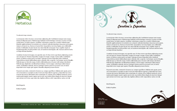 Three Letter Company Logo - Business Letterhead: Templates & Examples of Business Letterheads