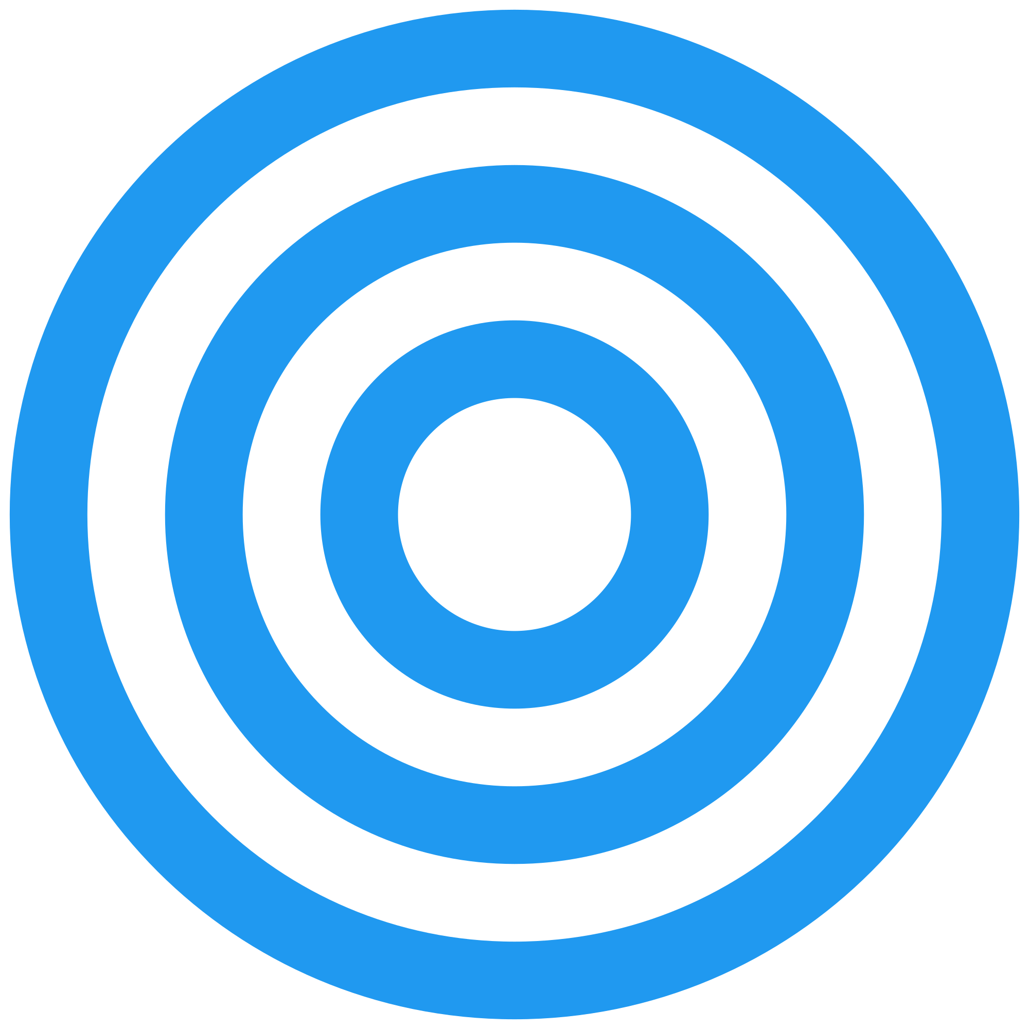 Blue with White Circle Logo - Urantia Three Concentric Blue Circles On White Symbol.svg