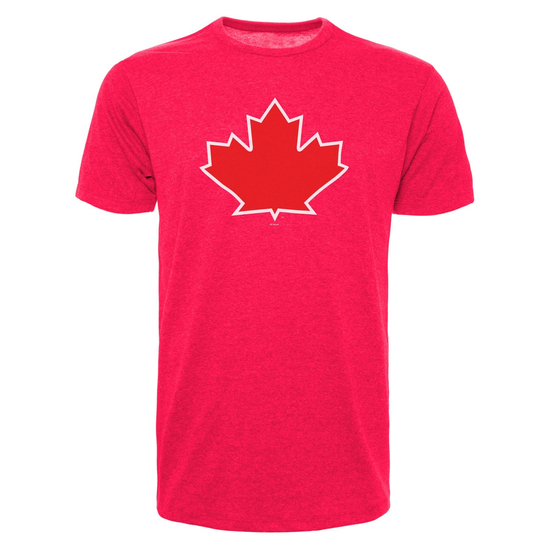 Toronto Blue Jays Maple Leaf Logo - Toronto Blue Jays Maple Leaf Logo T Shirt (Red) '47