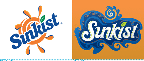 Sunkist Soda Logo - Brand New: A Swirl of Orange