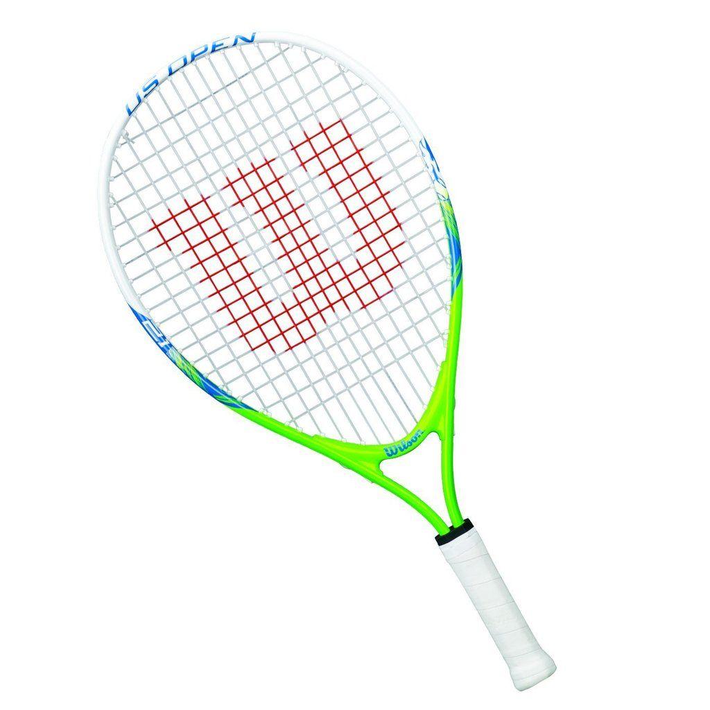 Blue and Green Tennis Racket Logo - Wilson US Open green/blue/white junior tennis racket 5-6 – David O ...