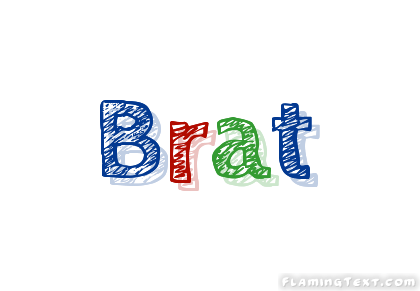 Brat Logo - Brat Logo. Free Name Design Tool from Flaming Text