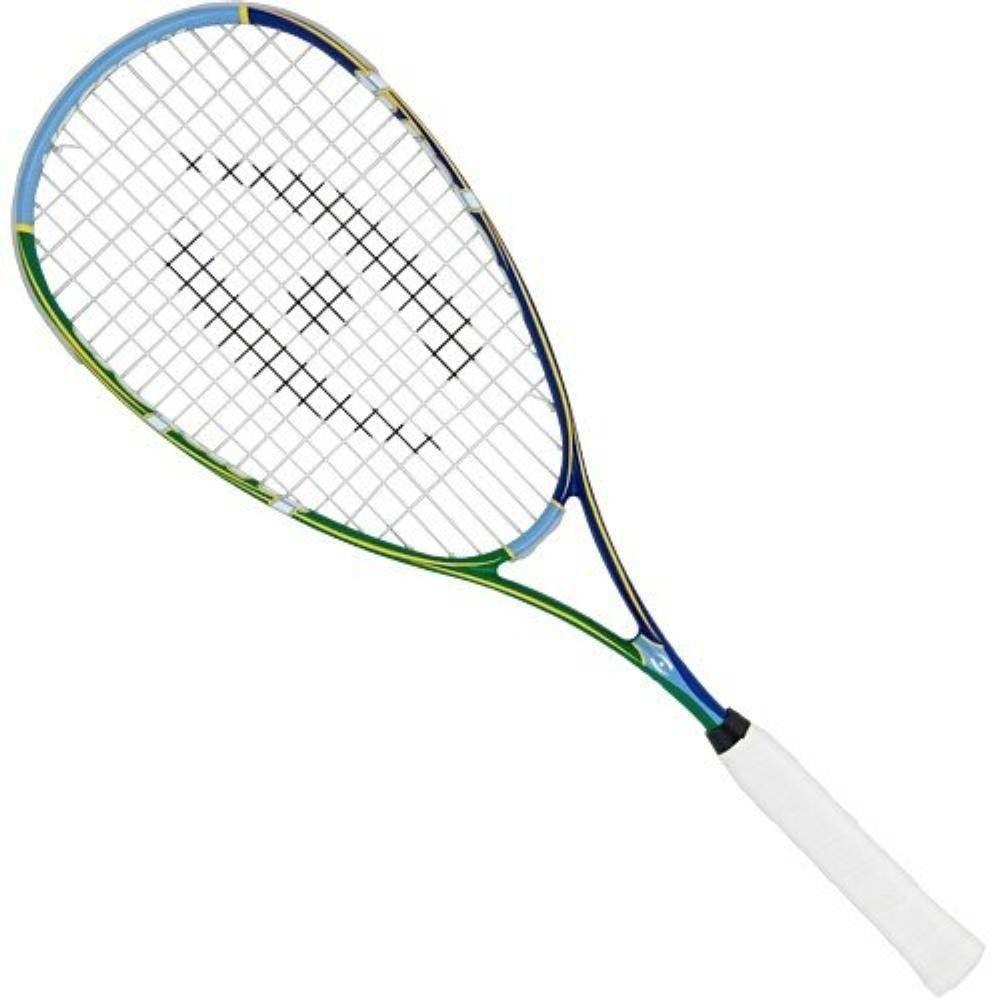 Blue and Green Tennis Racket Logo - SQUASH RACQUETS FOR JUNIORS | Squash Equipments by SquashProShop