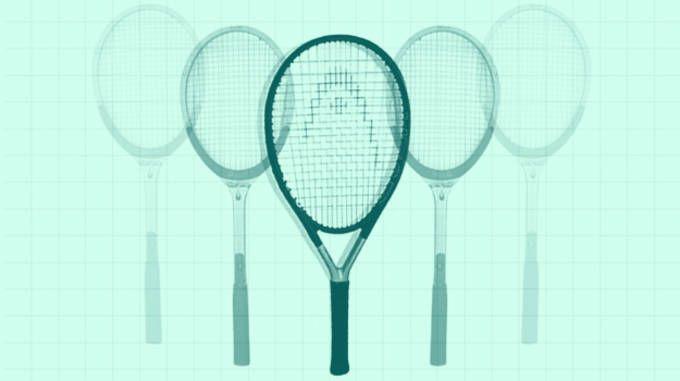 Blue and Green Tennis Racket Logo - The Evolution of the Tennis Racket | Complex
