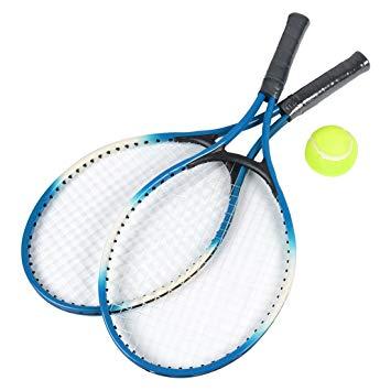 Blue and Green Tennis Racket Logo - sourcingmap® Outdoor Exercise Blue Black Metal Frame Tennis Racket