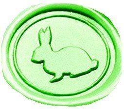 Cute Rabbit Logo - Custom Vintage Cute Rabbit Picture Logo Wedding Invitation Wax Seal