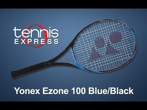 Blue and Green Tennis Racket Logo - Yonex Ezone 100 Blue Tennis Racquet Review