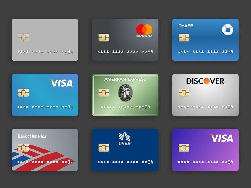 Printable Visa MasterCard Discover Logo - Credit Card Templates Sketch freebie free resource