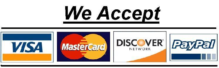 We Accept Credit Cards PayPal Logo - Find All Your Used Truck Parts & Auto Parts Here at Rasco!