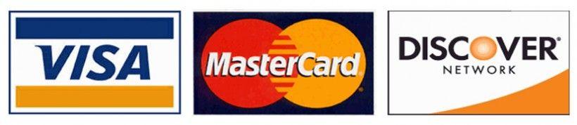 Printable Visa MasterCard Discover Logo - Store
