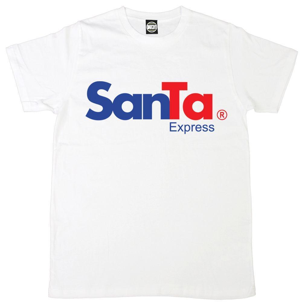 Men's Express Clothing Logo - SANTA EXPRESS FEDEX STYLE LOGO MENS FUN NOVELTY FATHER CHRISTMAS T ...